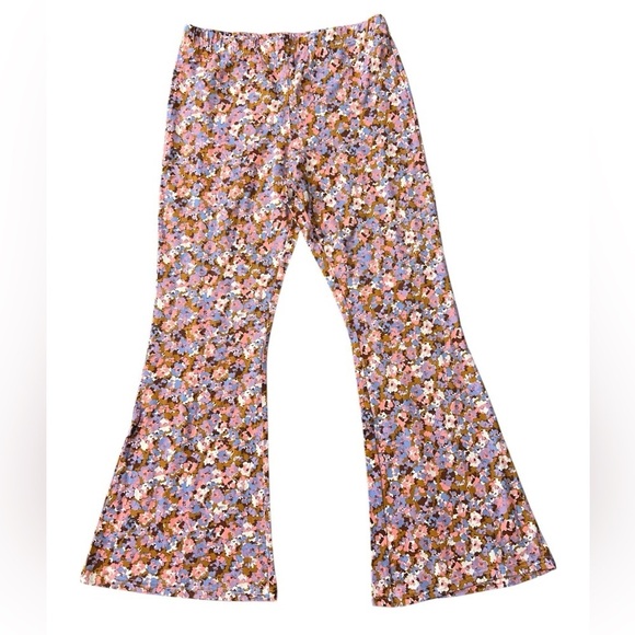 Billabong Hang Loose Ditsy Floral Print High Rise Waist Retro Flare Pant NWT - Picture 4 of 6